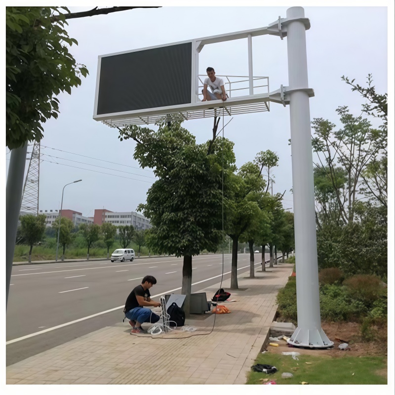 LED屏标志杆