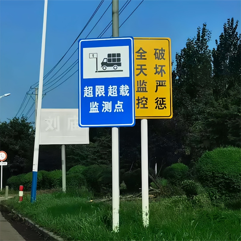单双住标志杆